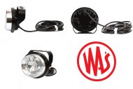 Lampa LED do jazdy dziennej (DRL), jednofunkcyjna, 12V-24V + przewody 250cm YLY-S 3x0,5mm2, diody