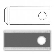 Nożyk kosiarki R GERPOL (25szt/paczka), 94 x 40 x 3 , Fi-19