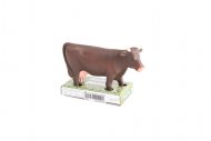 Figurka krowy brązowej w trzech pozach 02308