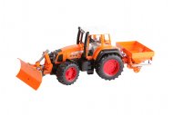 Traktor Fendt Favorit 926 w kolorze pomarańczowym z pługiem śnieżnym i solarką 01906