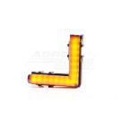 Lampa pozycyjna boczna W280/56x56 BLACK 12-24V