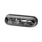 Lampa obrysowa owalna EMA32G-GRAPHITE pozycyjna przednia LED12/24V przewód 2x0,75-0,5mb