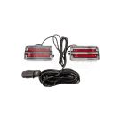 Lampy tylne zespolone na magnes, 3 funkcje, 12-24V (kabel 7,5m)