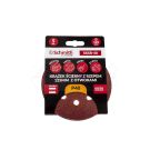 Krążek ścierny z rzepem 125mm z otworem P40 -5szt