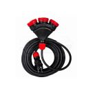 Przedłużacz gumowy HI-TEK 3 gniazda 3x2,5mm2 10mb IP54