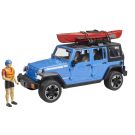 Jeep Wrangler Unlimited Rubicon z kajakiem i figurka kajakarza