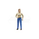 Figurka kobiety białej w niebieskich dżinsach