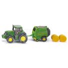 Traktor John Deere z prasą Siku S1665