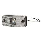 Lampa zespolona obrysowa przednia, 12V-24V + przewody 22cm LgY-S 0,75mm2, diody