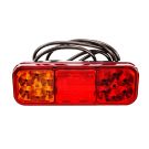 Lampa zespolona tylna z odblaskiem HOR 126,diodowa 12/24 przewód 4x0,5mm2,dłu. 2m