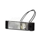 Lampa zespolona obrysowa przednia, 12V-24V + przewody 21cm LgY-S 0,75mm2, diody