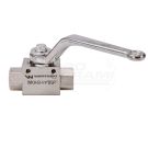 Zawór kulowy hydrauliczny 2-drogowy 2/2-1/4"BSP z otworami mocującymi 500 bar