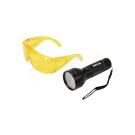 Latarka UV 51 LED + Okulary