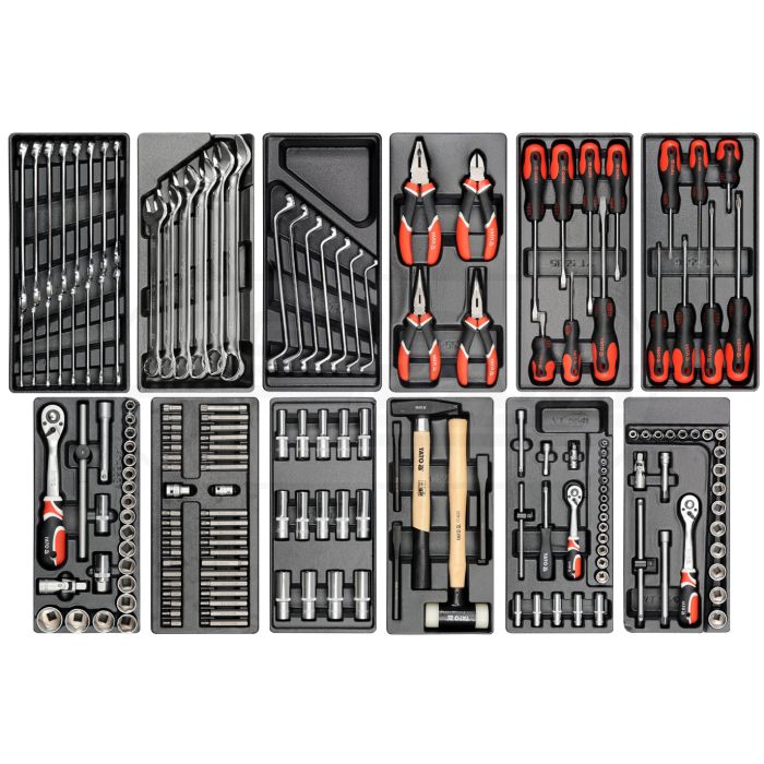 Szafka serwisowa 6 szuflad z narzędziami 177 części YATO YT55300