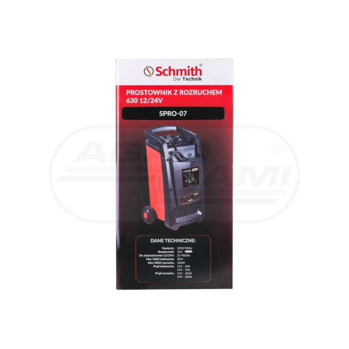 Prostownik z rozruchem 630 12/24V