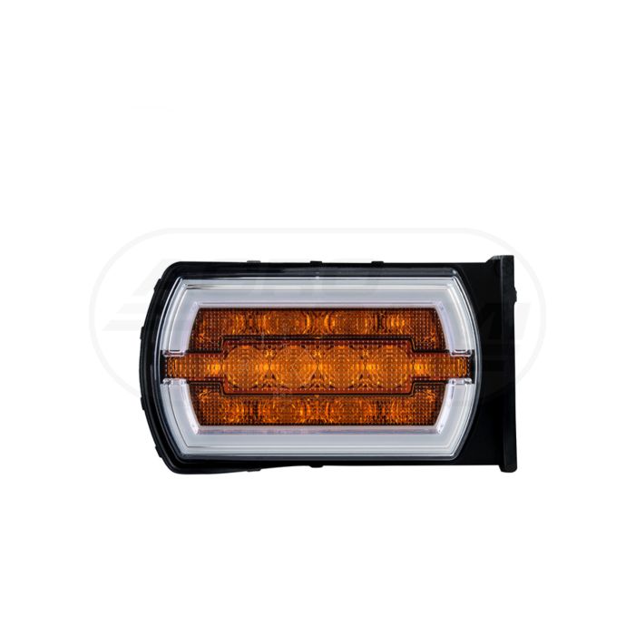 Lampa zespolona przednia diodowa CLEOfront z bocznym mocowaniem i kierunkowskazem