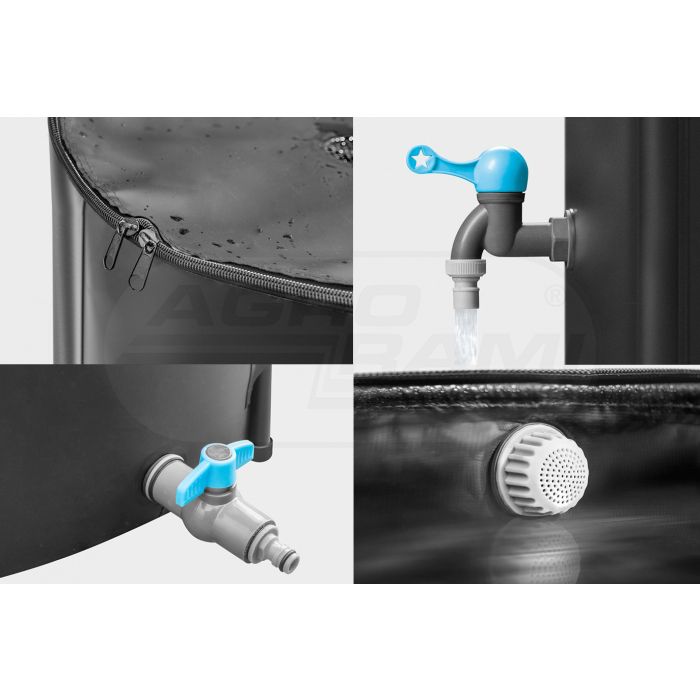 Składany zbiornik na wodę deszczową 250 l