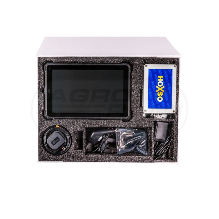 Nawigacja rolnicza zestaw rozszerzony tablet 10” + moduł żyroskopu HOXSOIMU + moduł główny HOXSOBOX + akcesoria +-2cm