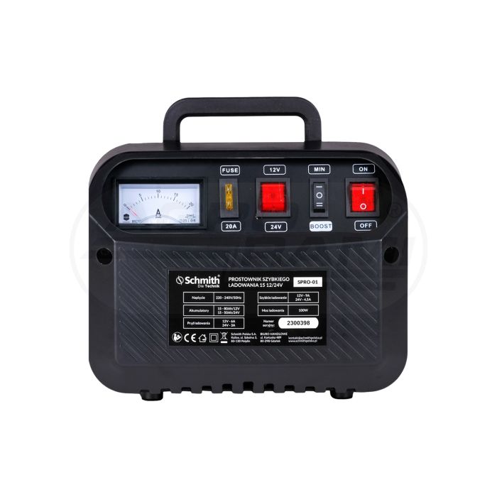 Prostownik szybkiego ładowania 15 12/24V