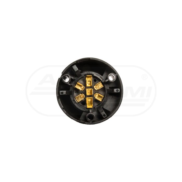 Gniazdo 7 biegunowe 7P/12V z podwójnymi wsuwkami