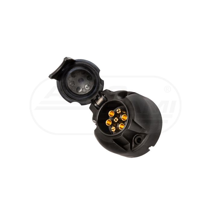 Gniazdo 7 biegunowe 7P/12V z podwójnymi wsuwkami