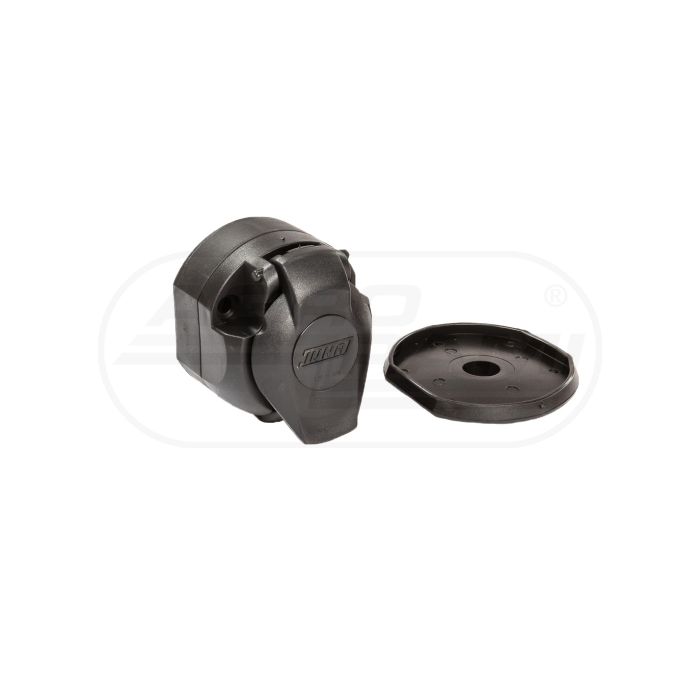 Gniazdo 7PIN/12V z podstawą i tylnym wprowadzeniem przewodu