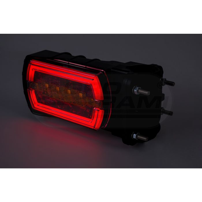 Lampa zespolona tylna CLEO HOR115N pozycyjne tylne NEON LED 12/24V wersja na rurę 20-30mm przewód 4x0,5mm -1mb