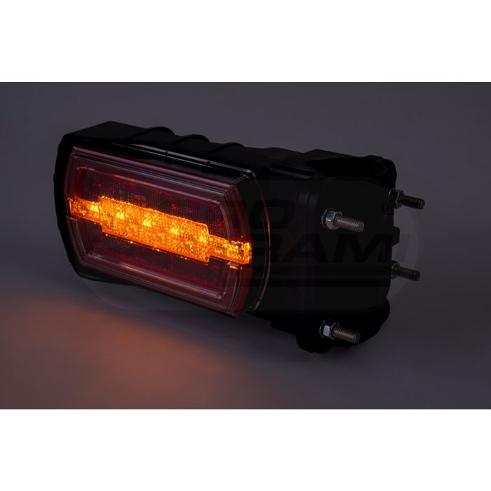 Lampa zespolona tylna CLEO HOR115N pozycyjne tylne NEON LED 12/24V wersja na rurę 20-30mm przewód 4x0,5mm -1mb