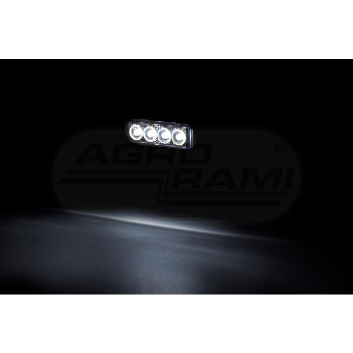 lAMPA OBRYSOWA SLIM KRÓTKA hor88g-graphite pozycyjna przednia LED12/24V 2xprzewód0,75-0,5mb