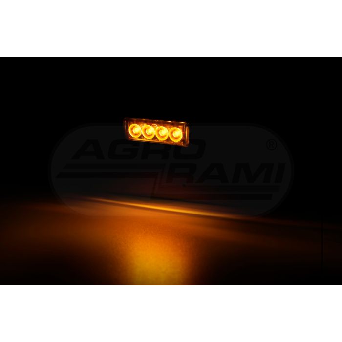 Lampa obrysowa slim krótka HOR88G-GRAPHITE obrysowa boczna LED 12/24V 2xprzewó0,75mm-0,5mb