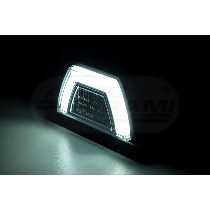 Lampa pozycyjna przednia HOR138 dachowa NEON LED12/24Vprzewód 2x0,75mm-0,5mb