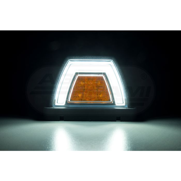 Lampa zespolona przednia HOR138 dachowa NEON led 12/24V przewód 3x0,5mm-0,5mb