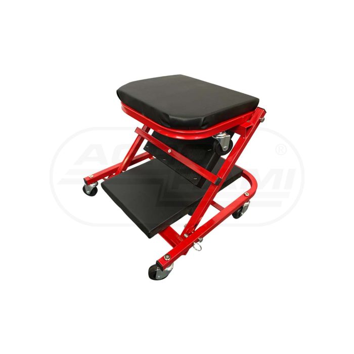 Leżanka warsztatowa z funkcją krzesełka 2 w 1