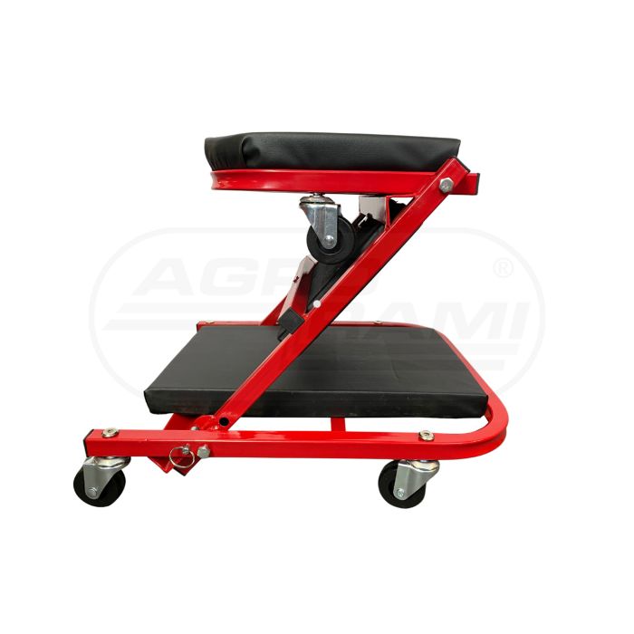 Leżanka warsztatowa z funkcją krzesełka 2 w 1