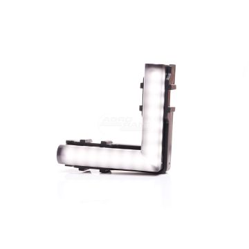 Lampa pozycyjna przednia W280/56x56 BLACK 12-24V