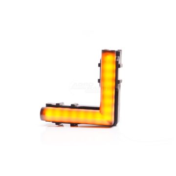 Lampa pozycyjna boczna W280/56x56 BLACK 12-24V