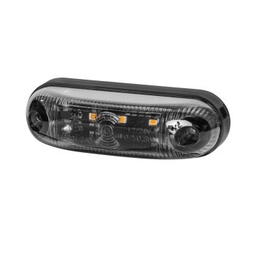 Lampa obrysowa owalna EMA34G-GRAPHITE obrysowa boczna LED12/24V przewód 2x0,75-0,5mb