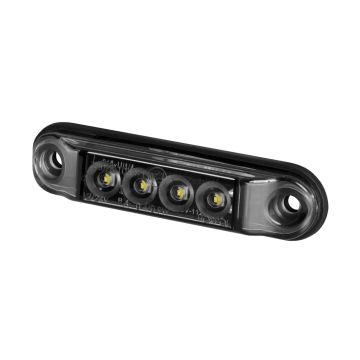 lAMPA OBRYSOWA SLIM KRÓTKA hor88g-graphite pozycyjna przednia LED12/24V 2xprzewód0,75-0,5mb