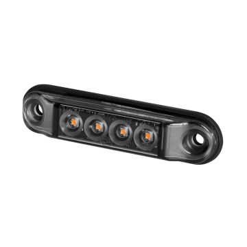 Lampa obrysowa slim krótka HOR88G-GRAPHITE obrysowa boczna LED 12/24V 2xprzewó0,75mm-0,5mb