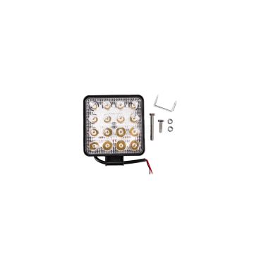 Lampa robocza kwadratowa LED 10-30V 16x3 LED