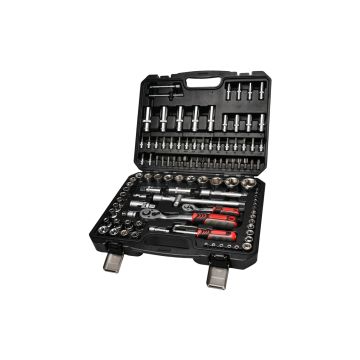 Zestaw narzędzi1/4" 1/2" 110 cz