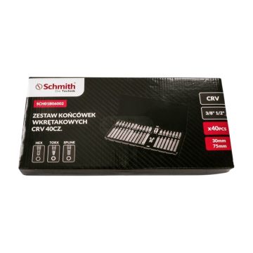 Zestaw końcówek wkrętakowych CRV 40szt