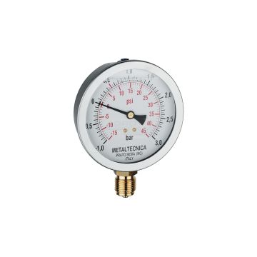 Manometr glicerynowy próżniowy 1/2" od-1 do 3bar fi 100 MZ