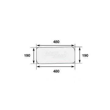 Szyba tylna dolna 13368121 Zetor