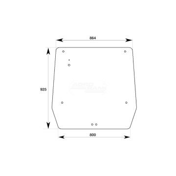 Szyba tylna jx 54/4070-125T
