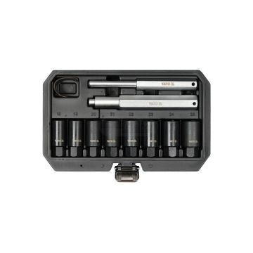 Zestaw 10 nasadek do wykręcania śrub zabezpieczających YATO
