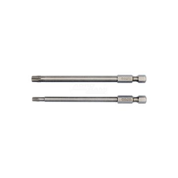 Końcówki wkrętakowe TORX SECURITY YATO 1/4" T15x100mm, T27x100mm 2 sztuki