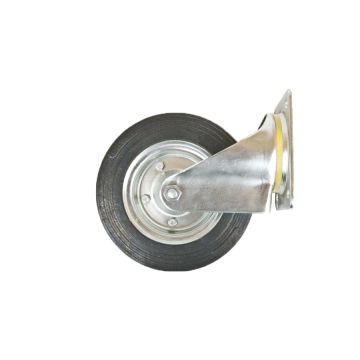 Koło metalowe gumowane skrętne wzmocnione 200x40 KMG