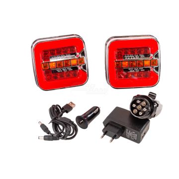 Bezprzewodowe lampy zespolone tylne LED 12-24 V TT TECHNOLOGY TT.12523B