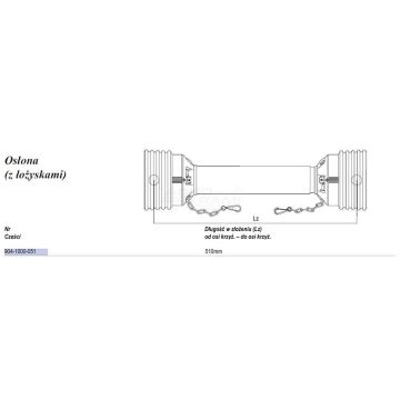 Osłona  kmpl.do. 510mm